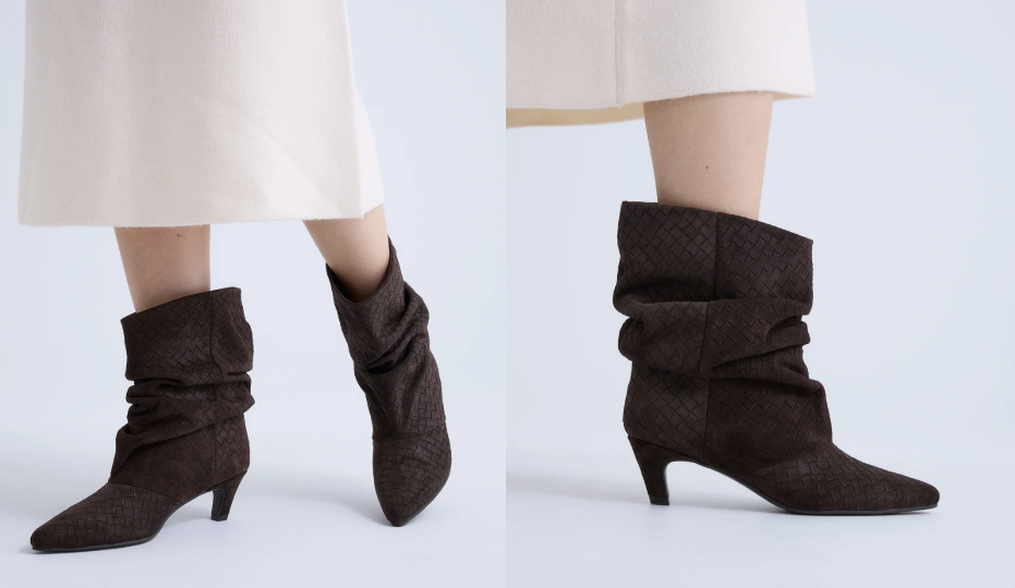 Paula Echevarría y los botines slouchy de Exé Shoes